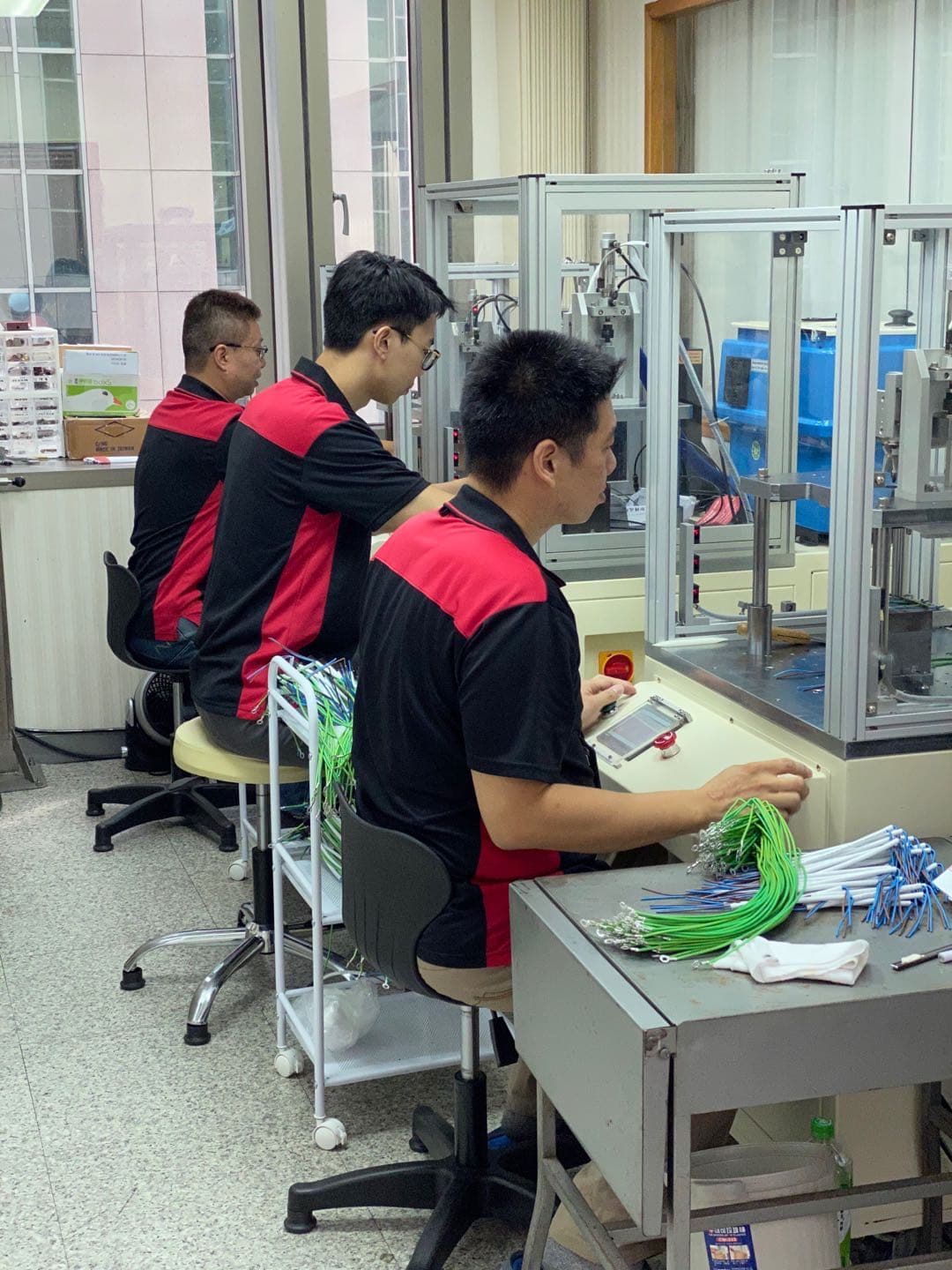 Lamieux employees performing low pressure molding